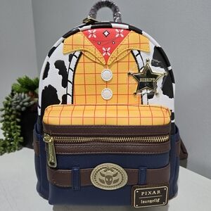 Loungefly Disney Pixar Sheriff Woody Toy Story Mini Backpack New with Tags